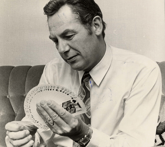 406763 Portret van Abraham (Bram) Pieter Adrianus Bongers (Rotterdam, 8-6-1926, Utrecht 23-7-1980), alias Fred Kaps, ...